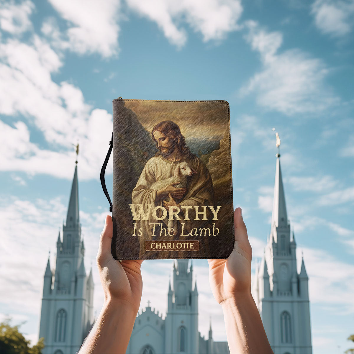 Worthy Is The Lamb | Personalized Bible Cover JSBCPT1163L