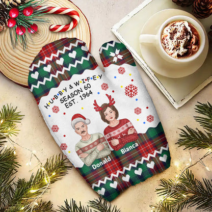 Hubby And Wifey Seasons | Personalized Warm Mittens JSWMPT2275T