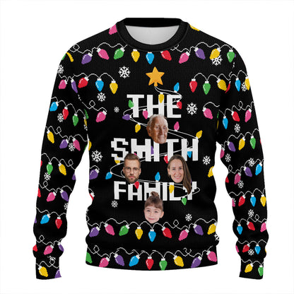 Family Merry Christmas | Personalized Wool Sweater JSWSWPHN2209TA