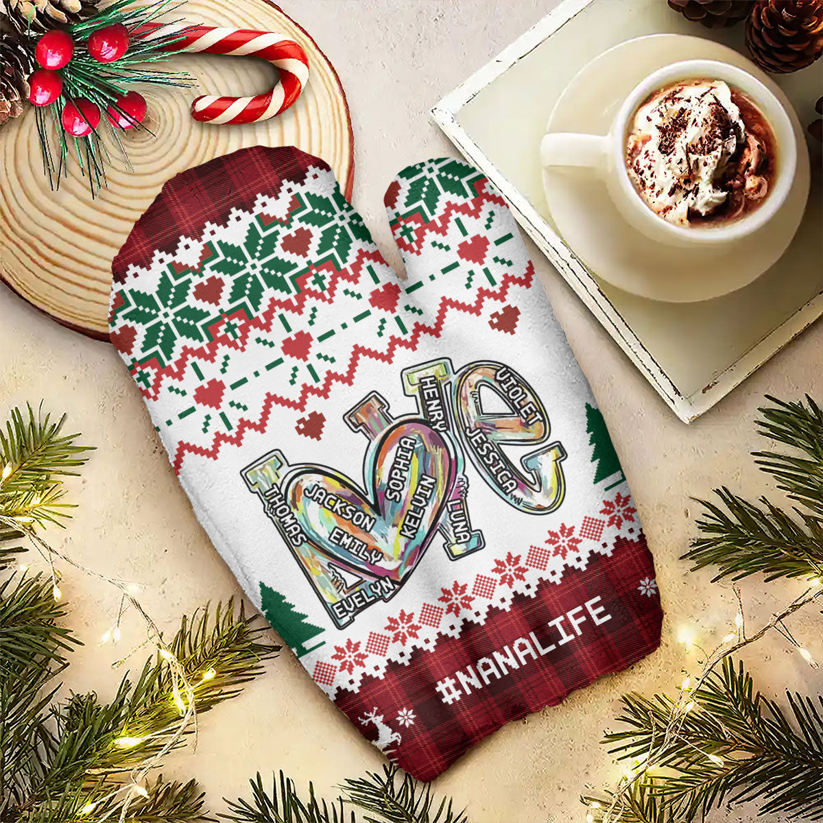 My Favorite People Call Me Grandma | Personalized Warm Mittens JSWMPT2258L