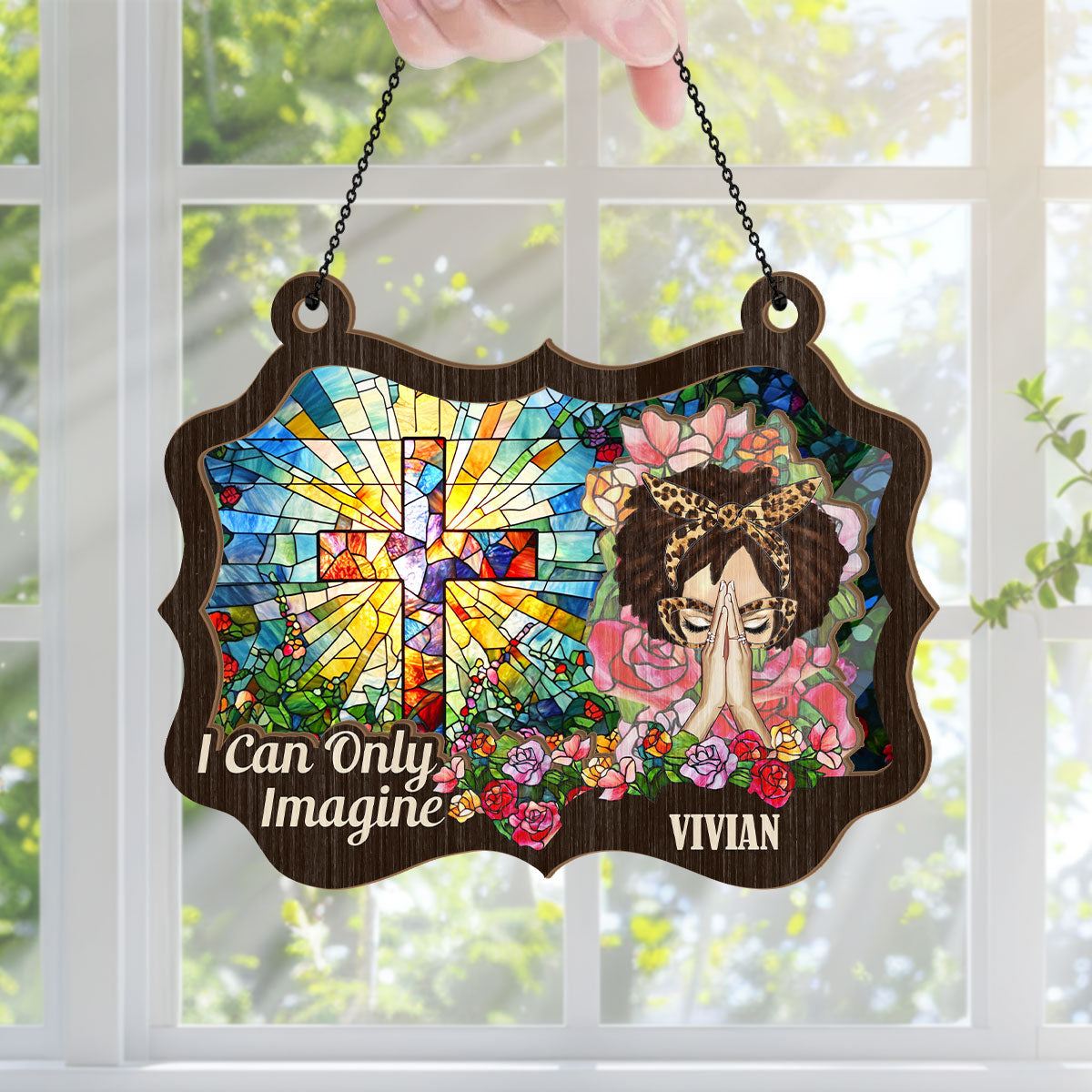 I Can Only Imagine | Personalized Window Hanging Suncatcher JSWHSCPT1482L