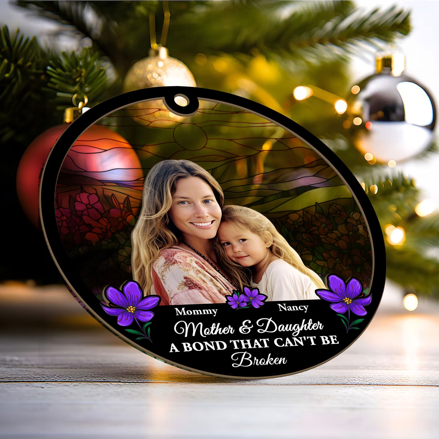 A Bond That Can't Be Broken | Personalized Suncatcher Ornament JSSUNOPT2280M