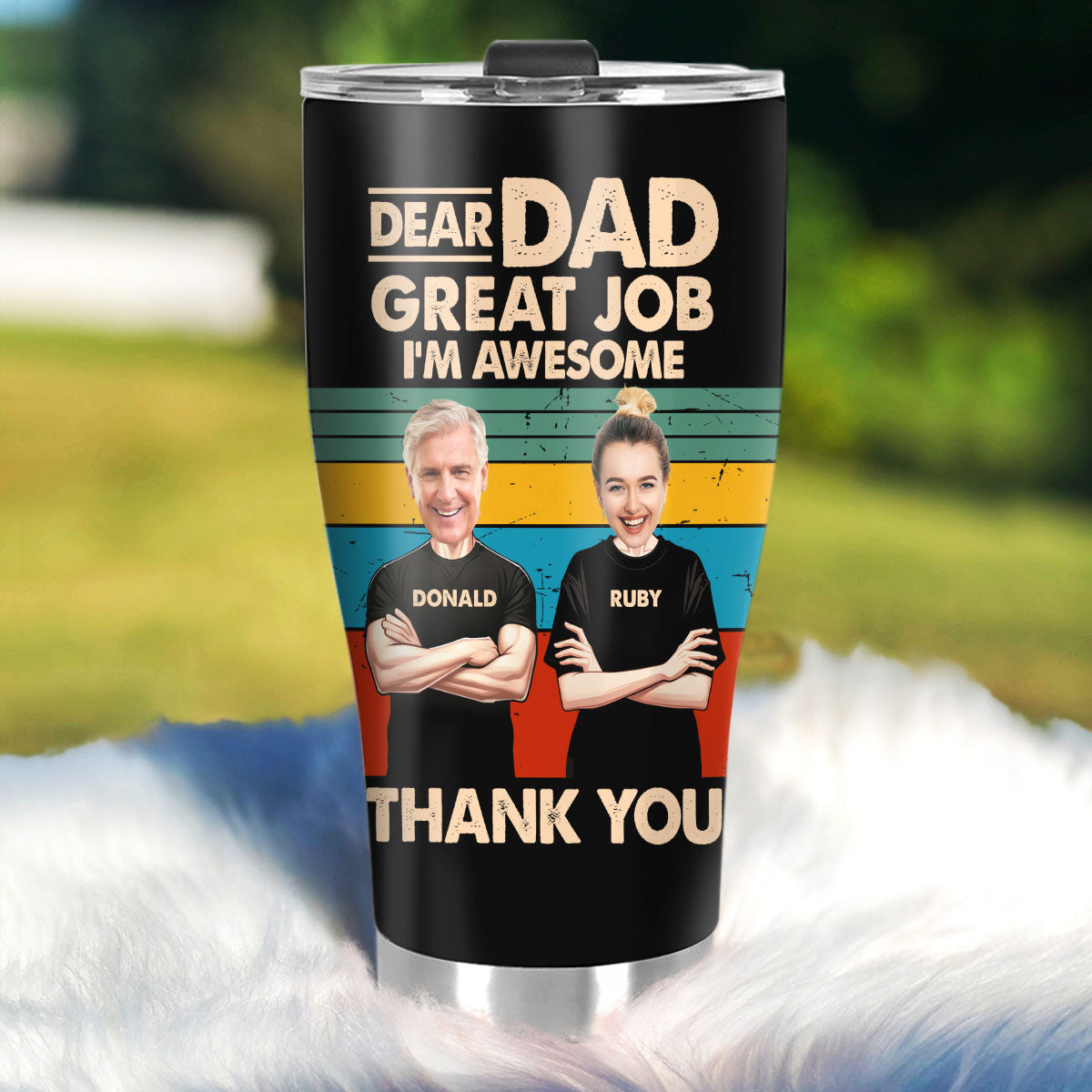 Dear Dad | Personalized Stainless Steel Tumbler JSSSTN32