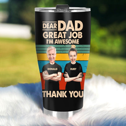 Dear Dad | Personalized Stainless Steel Tumbler JSSSTN32