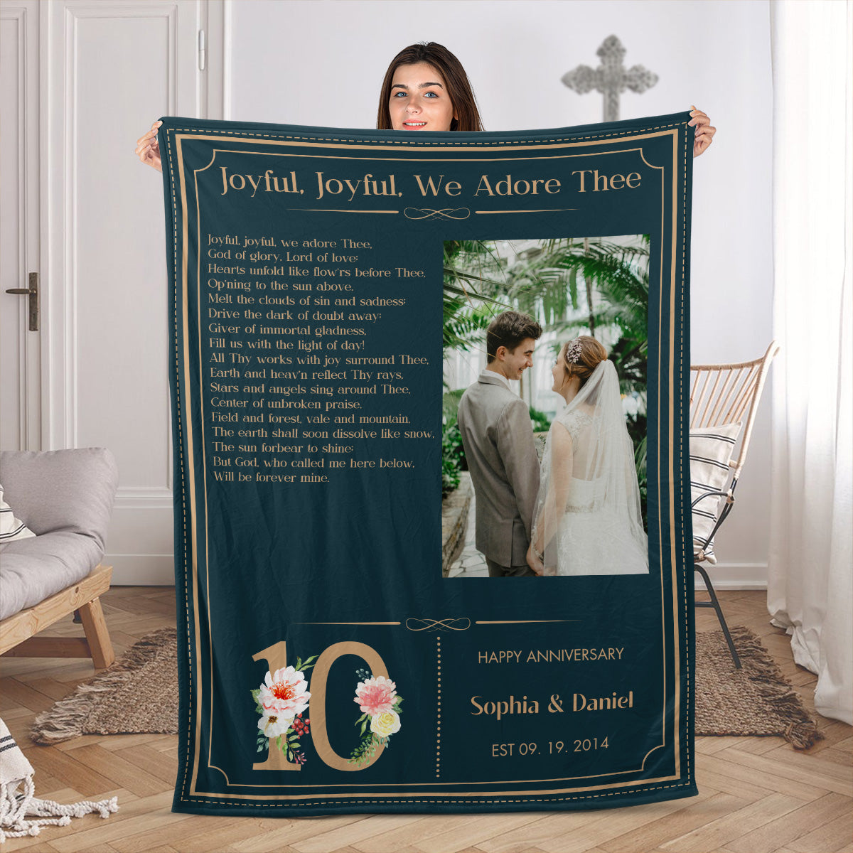 Wedding Hymns | Personalized Fleece Blanket JSFBHLTN1391TA