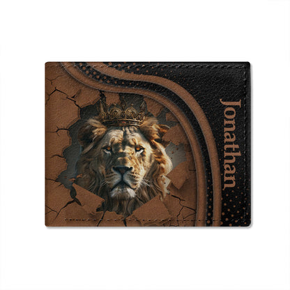 Lion King | Personalized Folded Wallet For Men JSLFWHA13
