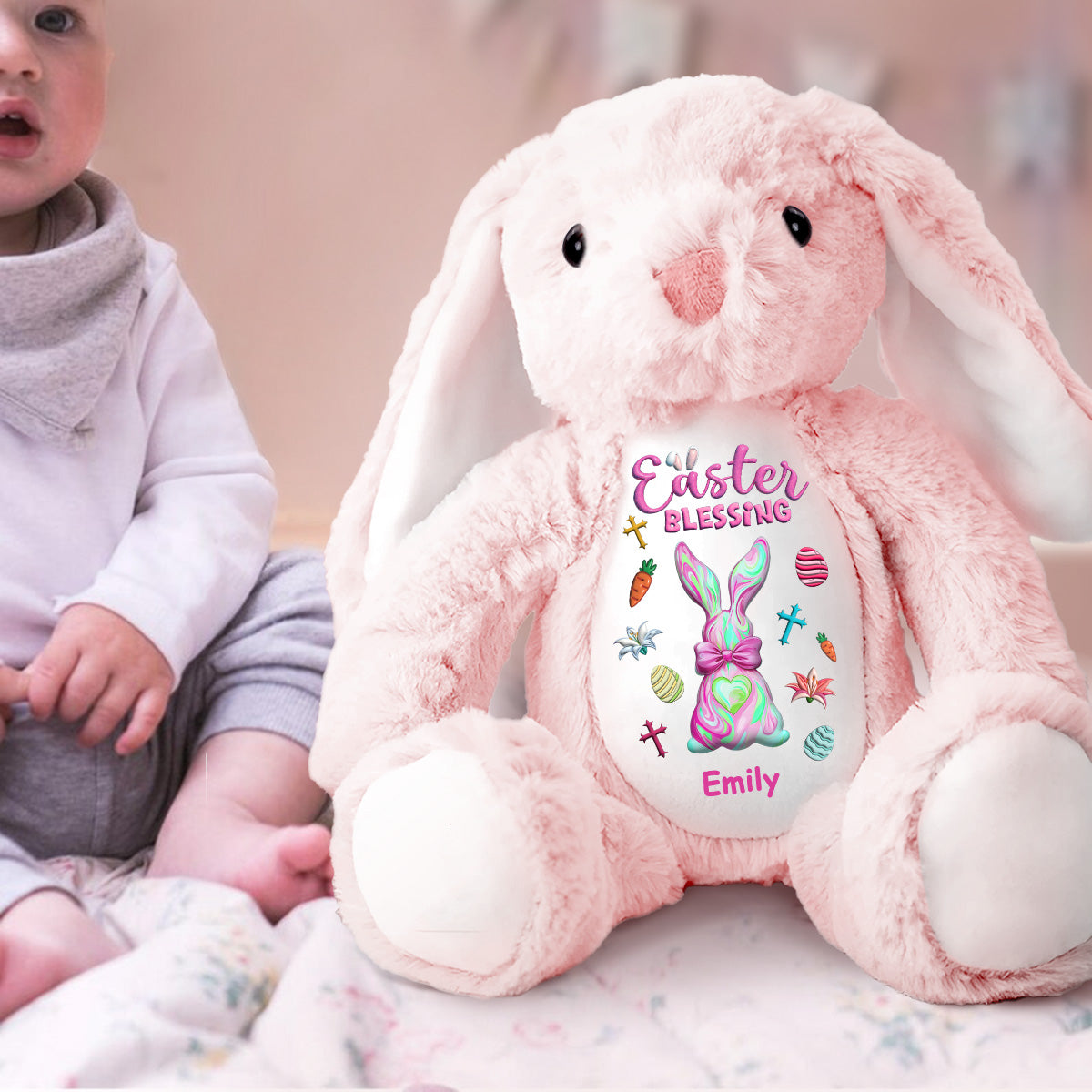 Easter Blessing | Personalized Stuffed Bunny