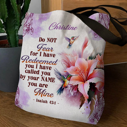 Jesuspirit Personalized Christian Tote Bag | Do Not Fear TBM768