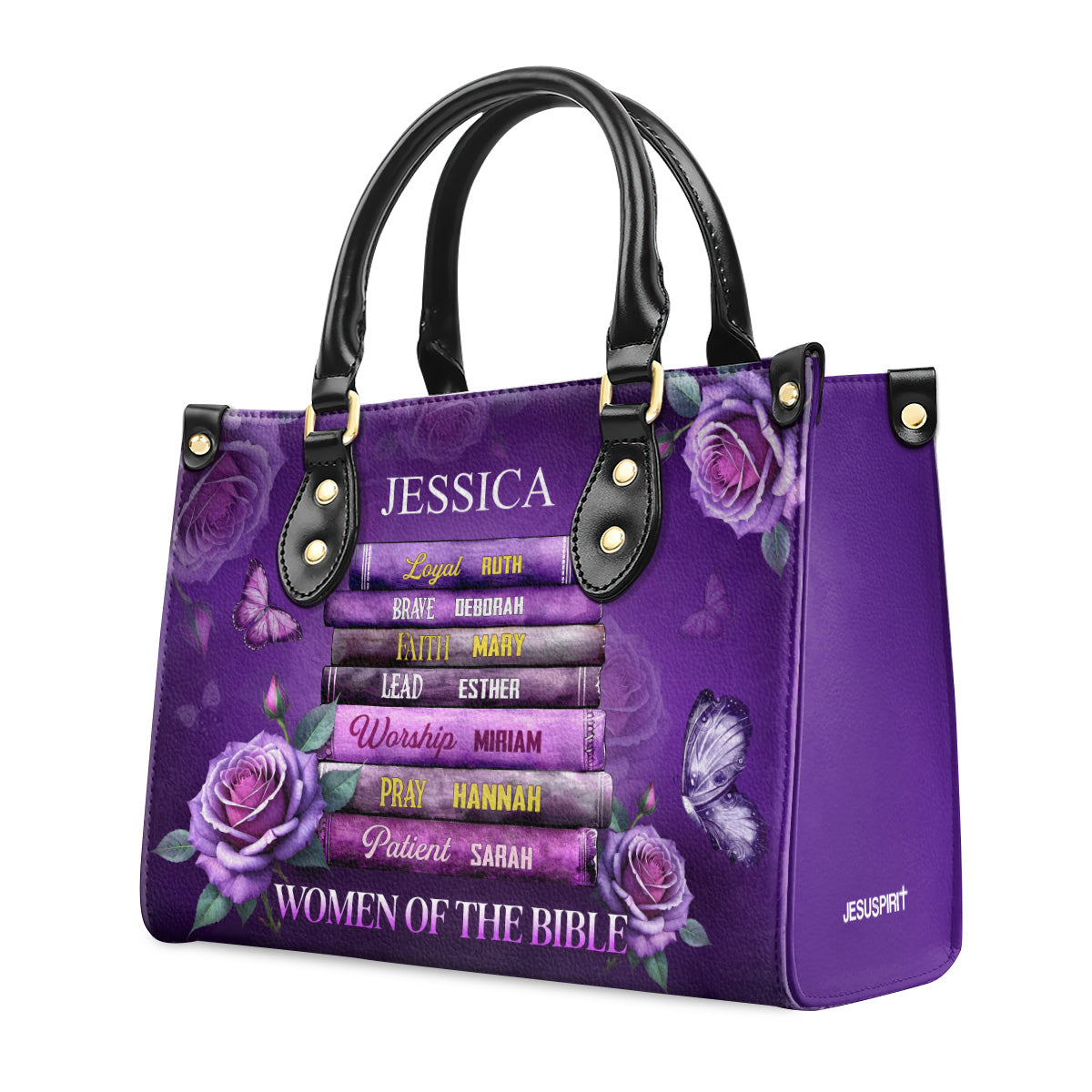 Women Of Bible | Personalized Leather Handbag JSLHBTTN778TA