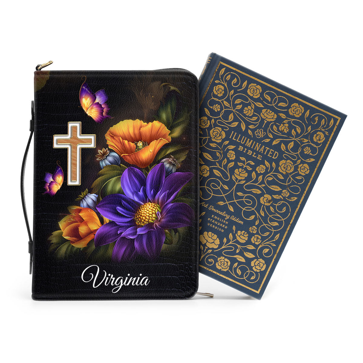 Jesuspirit | Trust In The Lord With All Your Heart | Proverbs 3:5-6 | Gift For Christians | Personalized Bible Cover BCH22