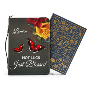 Not Luck, Just Blessed - Stunning Personalized Bible Cover H08A