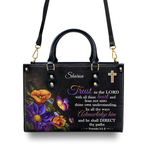 Jesuspirit Personalized Leather Handbag | Bible Bag With Handle | Gift For Christian Women H22