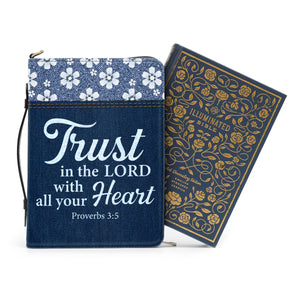 Jesuspirit | Proverbs 3:5 | Awesome Personalized Bible Cover | Trust In The Lord With All Your Heart HN21