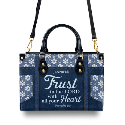 Jesuspirit Leather Handbag | Church Ladies Gift | Leather Bag With Handle HN21