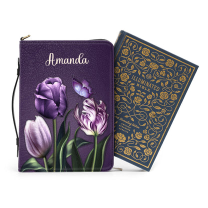 Jesuspirit Personalized Bible Cover | For God So Loved The World | Bible Case With Name HN26