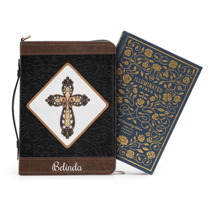 Jesuspirit Bible Cover | Gift For Religious Friends | Personalized Bible Case With Handle NUH424A