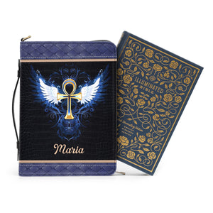 Jesuspirit | Personalized Leather Bible Cover With Handle - Religious Gift For Ladies NUH446