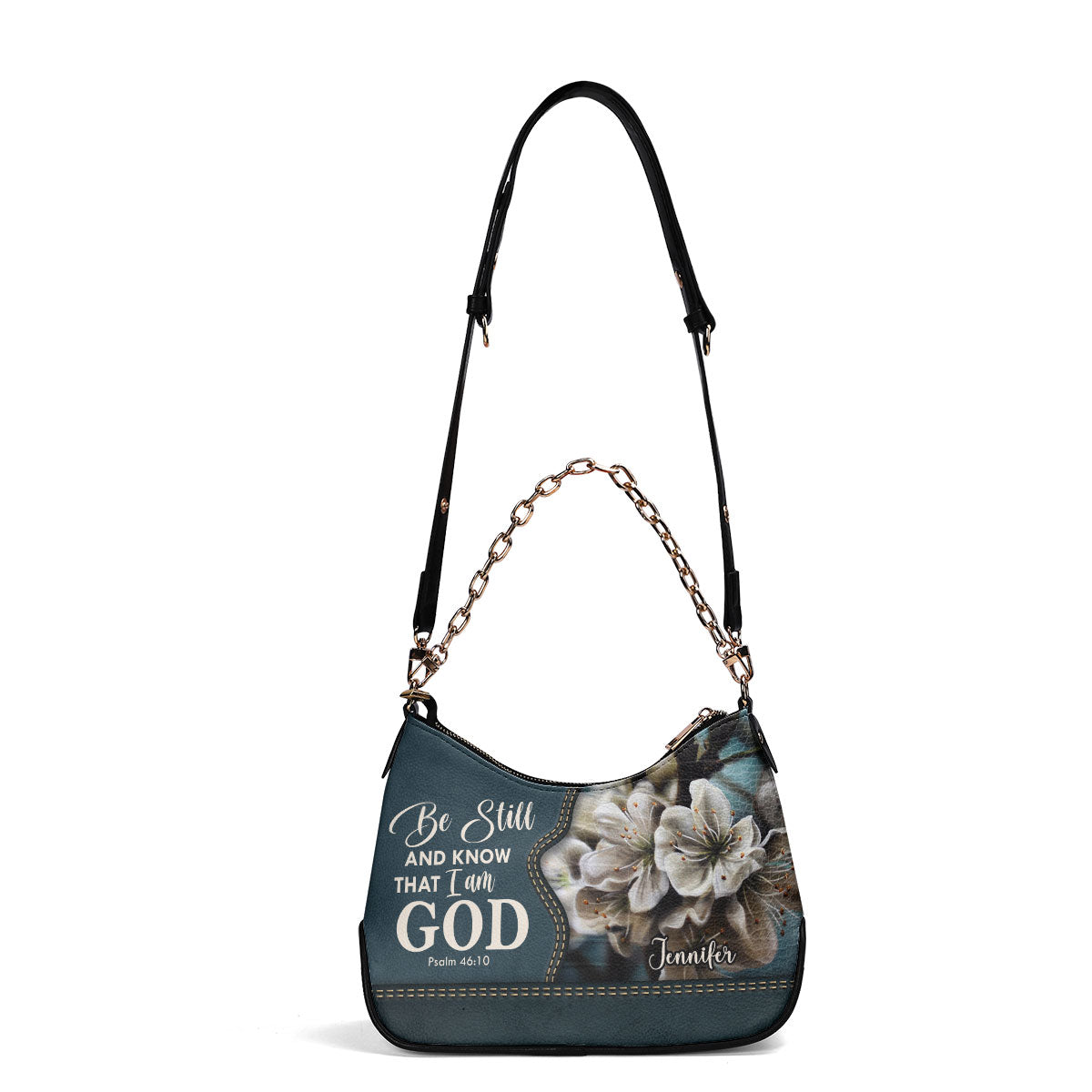 Be Still And Know That I Am God | Personalized Chain Shoulder Bag JSCSBNUHN362T