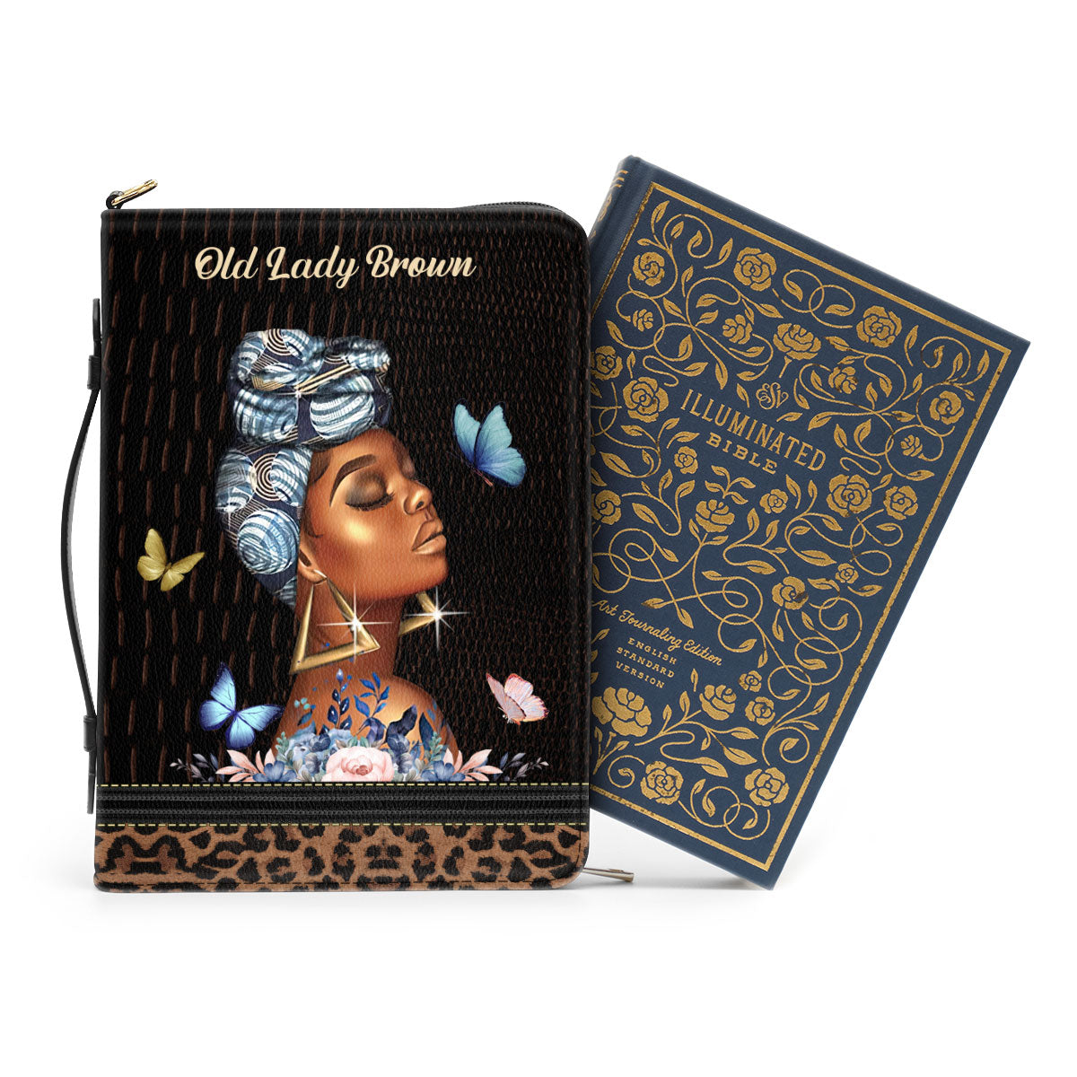 She Who Kneels Before God Can Stand Before Anyone - Lovely Personalized Bible Cover NUM484A