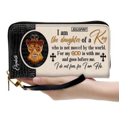 For My God Is With Me And Goes Before Me - Unique Personalized Cross Clutch Purse NUHN314