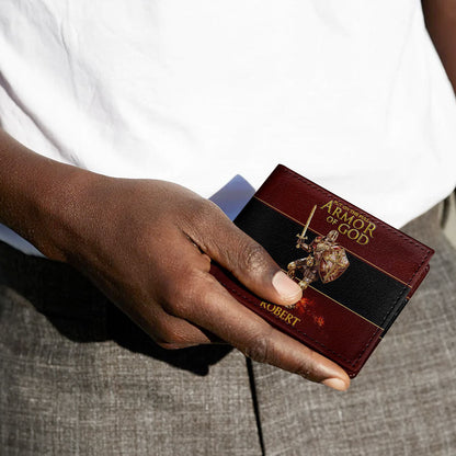 Armor Of God | Personalized Folded Wallet For Men JSLFWM1029