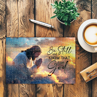 Be Still And Know That I Am God | Rectangle Jigsaw Puzzle JPHN203