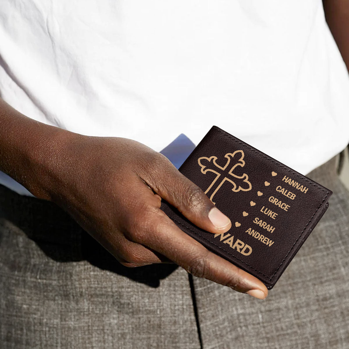 The Only Thing | Personalized Folded Wallet For Men JSLFWH874