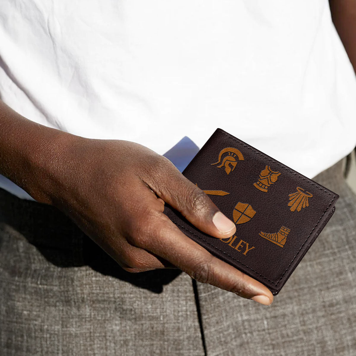 Armor Of God | Personalized Folded Wallet For Men JSLFWH862