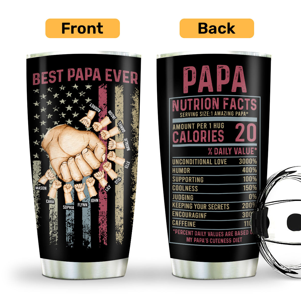 Best Dad Ever - Personalized Stainless Steel Tumbler SSTN15