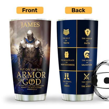 Armor Of God | Personalized Stainless Steel Tumbler JSSSTPPA1179D