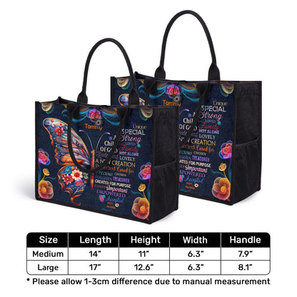 A Child Of God - Personalized New Canvas Tote Bag CTBM719