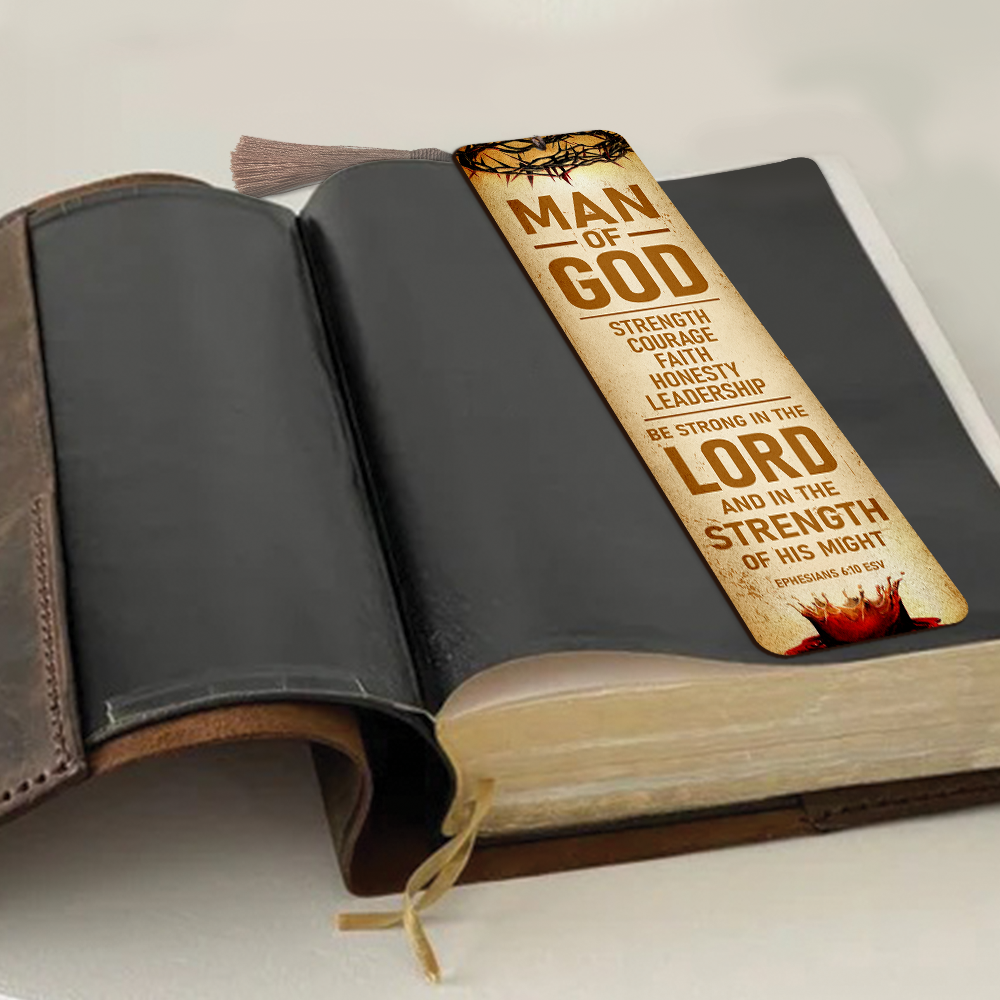 Be Strong In The Lord - Personalized Wooden Bookmarks HN32