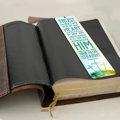 Lean Not On Your Own Understanding - Unique Personalized Wooden Bookmarks HN34