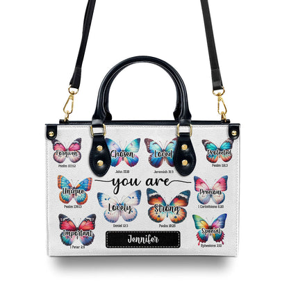 Jesuspirit | Personalized Leather Handbag With Zipper | You Are LHBHN901