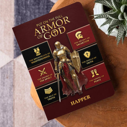 Armor Of God | Personalized Leather Cover Notebook