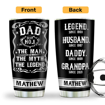 The Man The Myth The Legend | Personalized Stainless Steel Tumbler SSTN14