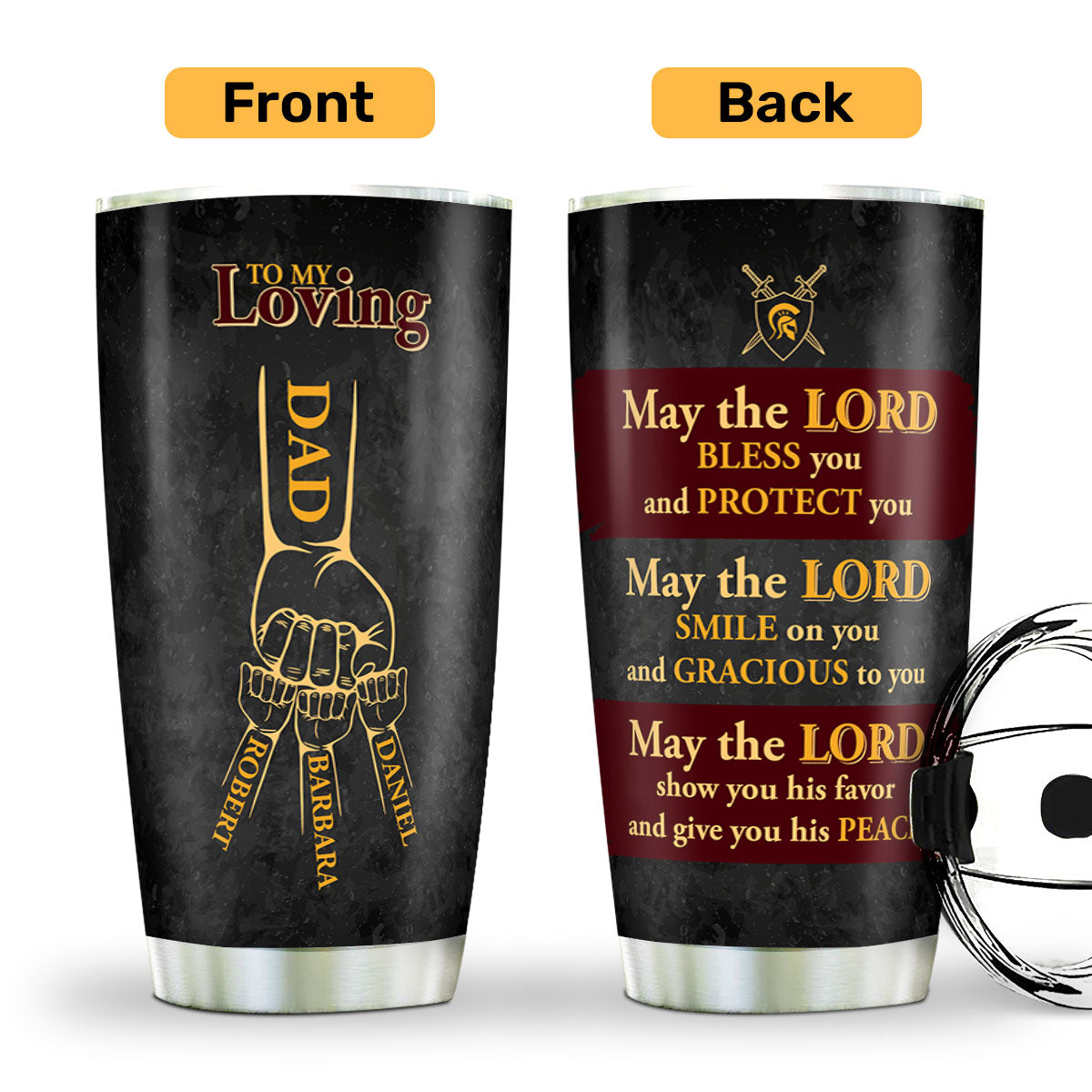 To My Loving Dad | Personalized Stainless Steel Tumbler