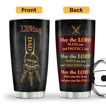 To My Loving Dad | Personalized Stainless Steel Tumbler