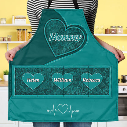 Grandma's Little Sweethearts | Personalized Apron With Pocket
