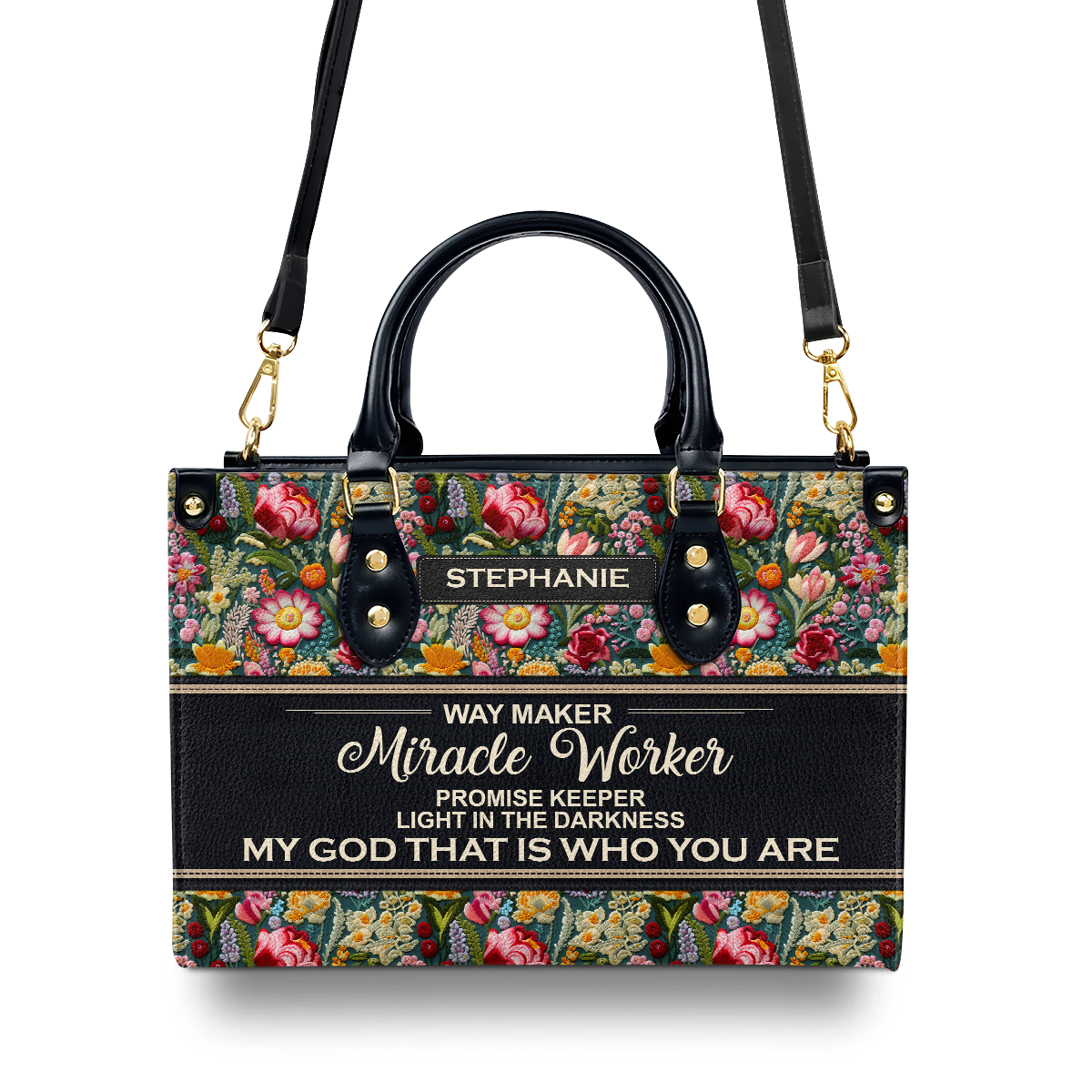 Way Maker | Personalized Leather Handbag JSLHBPH2397M