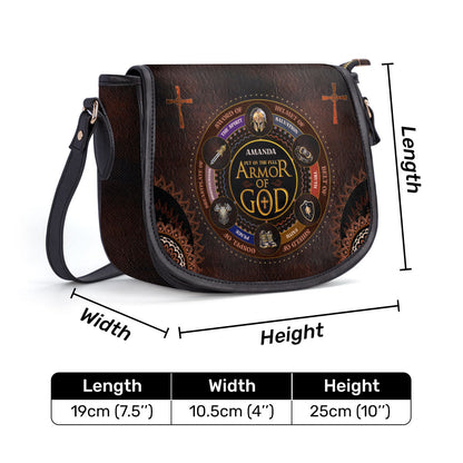 Armor Of God - Personalized Leather Saddle Bag LSBM762