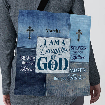 Jesuspirit Personalized Christian Tote Bag | Daughter Of God TBM764