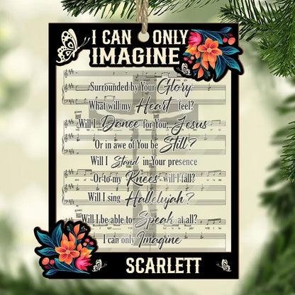 I Can Only Imagine | Personalized Suncatcher Ornament JSSUNOPT1636M