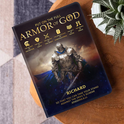 Armor Of God | Personalized Leather Cover Notebook