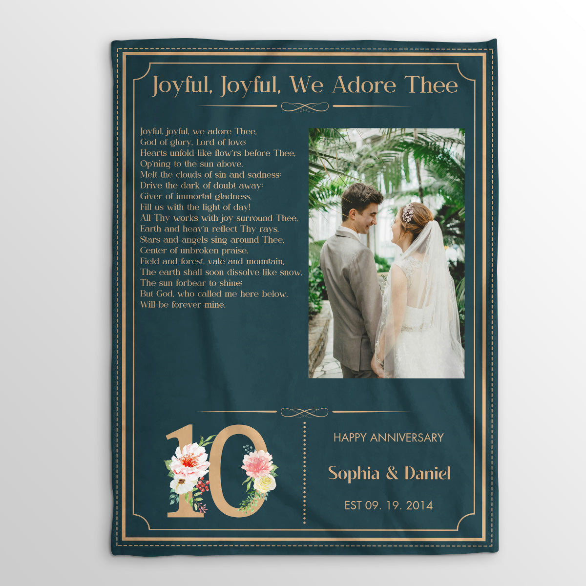 Wedding Hymns | Personalized Fleece Blanket JSFBHLTN1391TA