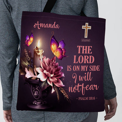 Must-Have Personalized Christian Tote Bag - I Will Not Fear H12