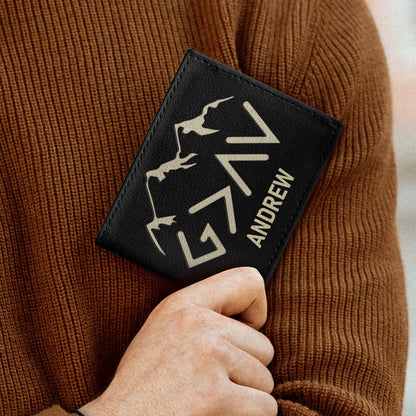 God Is Greater Than The Highs And Lows | Personalized Folded Wallet For Men JSLFWH863