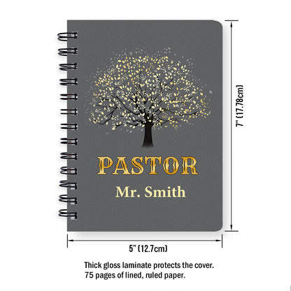 Thank You Pastor | Personalized Spiral Journal