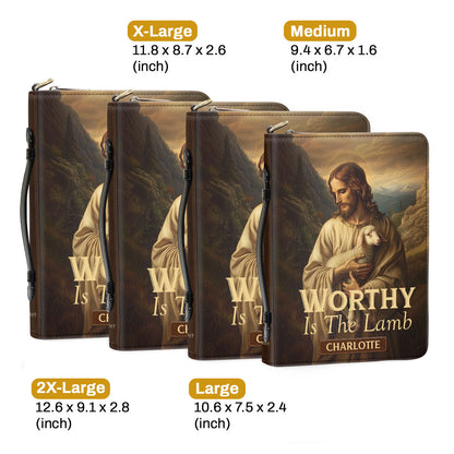 Worthy Is The Lamb | Personalized Bible Cover JSBCPT1163L