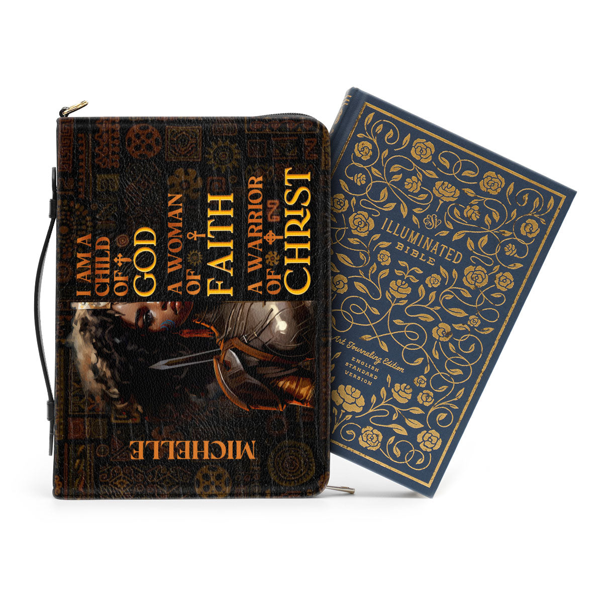Jesuspirit | Personalized Bible Cover With Handle | Spiritual Gift For Christian People | A Woman Of Faith BCM725